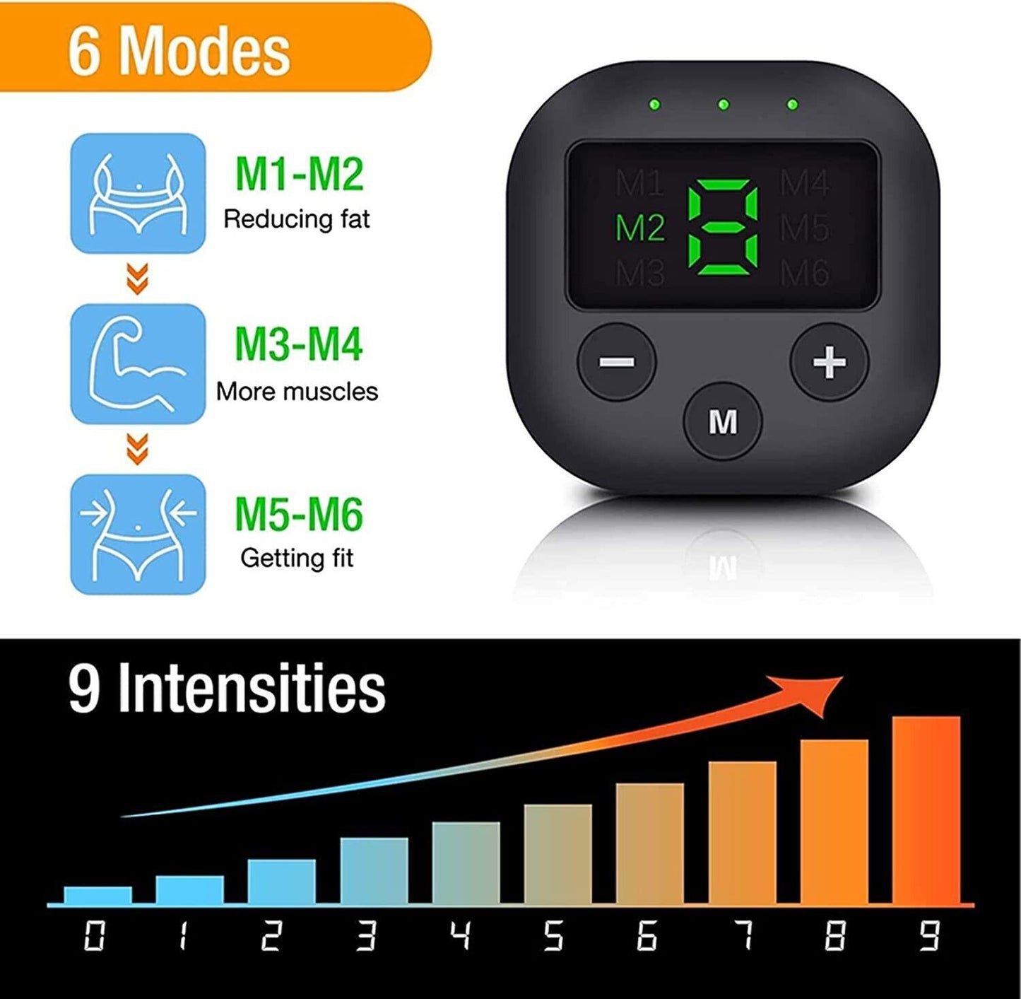 Rechargeable EMS Abdominal Muscle Stimulator ABS Trainer Toner