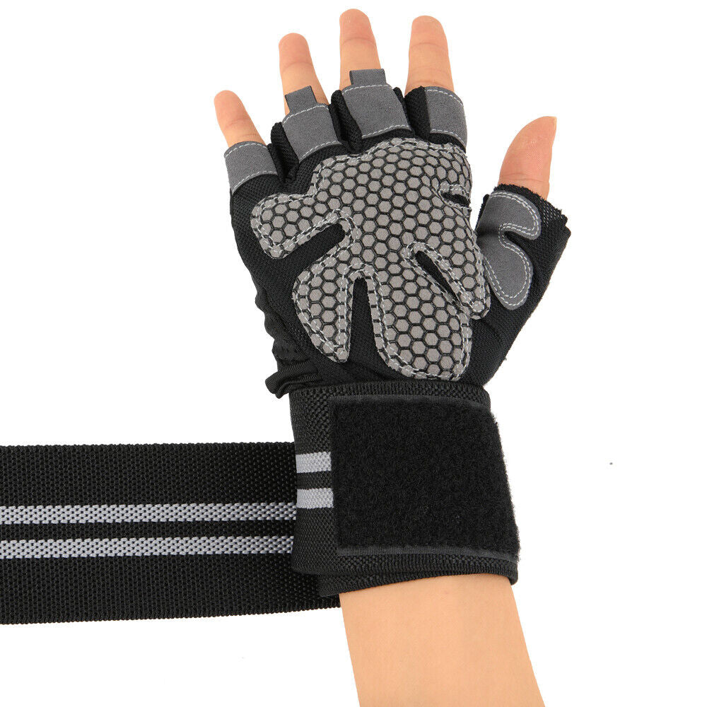 Weight Lifting Gloves Wrist Support Gym Fitness