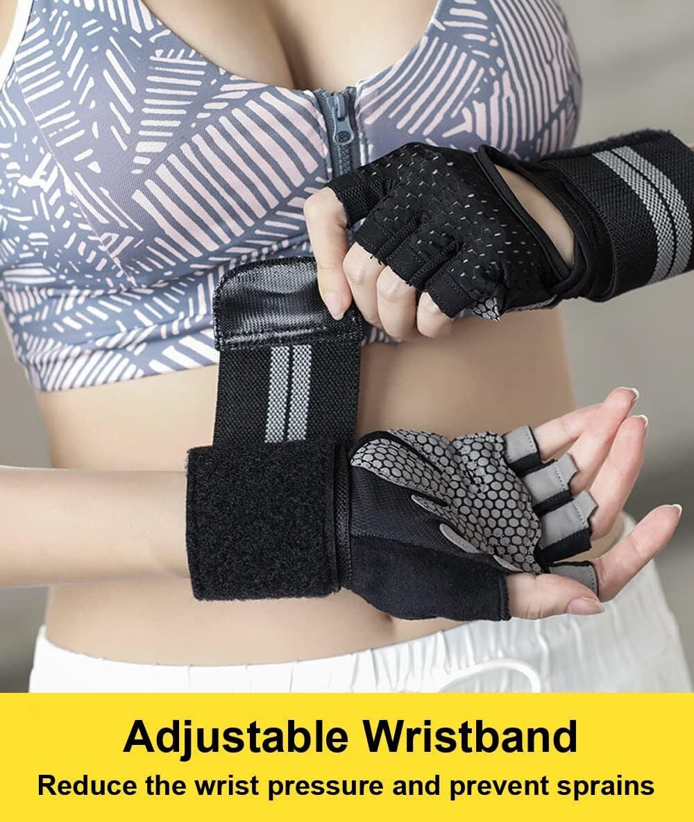 Weight Lifting Gloves Wrist Support Gym Fitness
