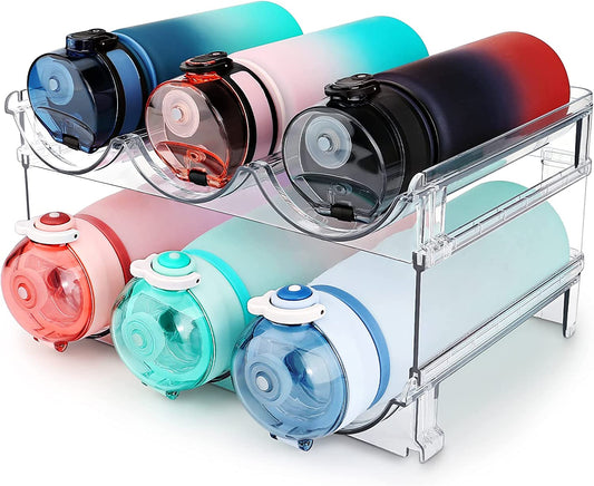 Water Bottle Organizer for Cabinet, Water Bottle Storage Organizer