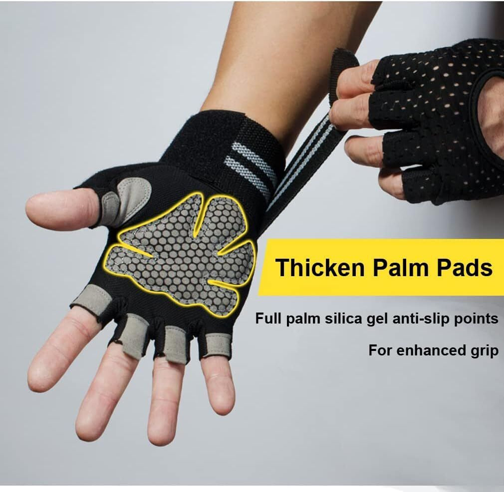 Weight Lifting Gloves Wrist Support Gym Fitness