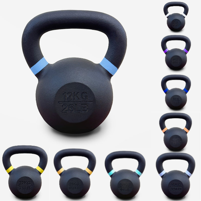 2-28Kg Kettlebells Cast Iron Neoprene Weights Fitness Exercise