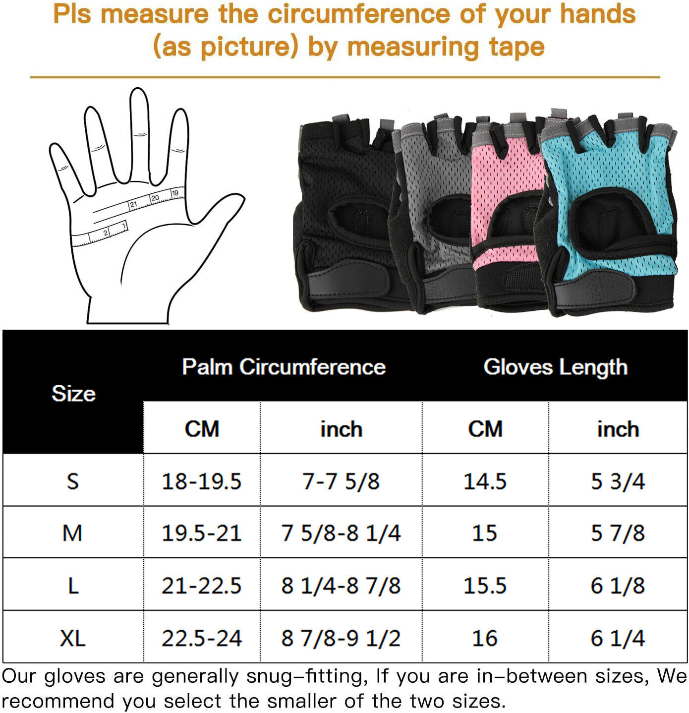 Weight Lifting Gloves Wrist Support Gym Fitness