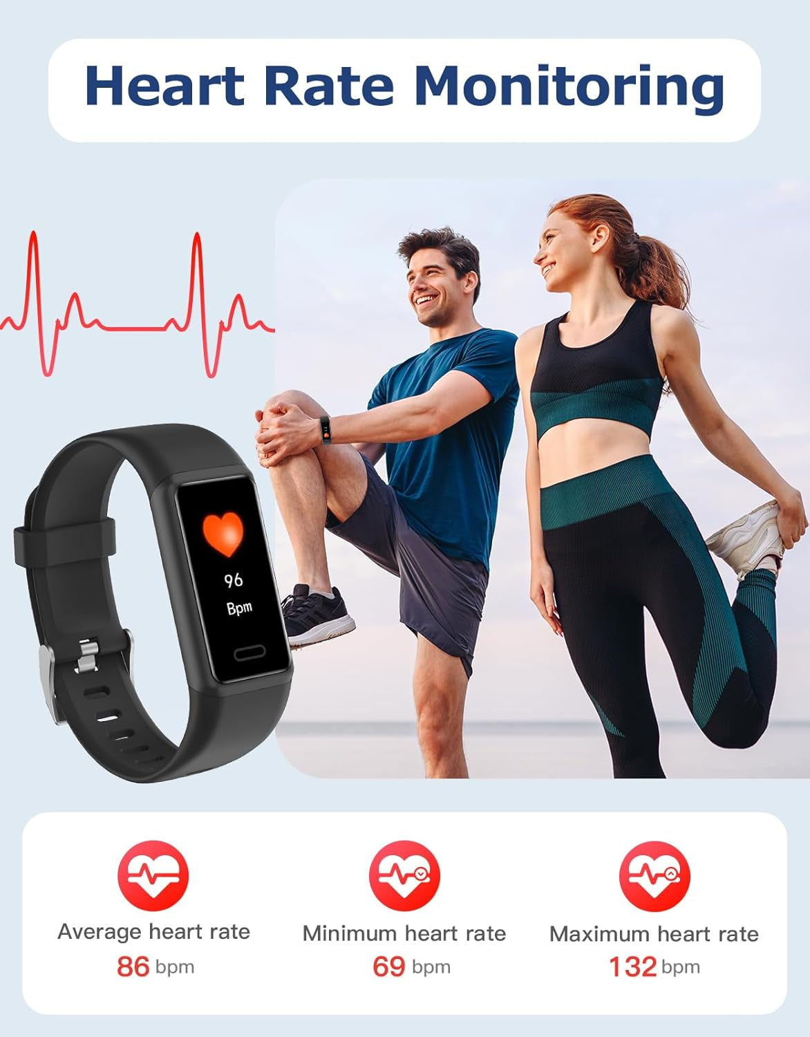 Fitness Tracker with Heart Rate Tracker Sleep Tracking